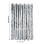 Shower Curtain Transparent Pebble Pattern Waterproof & Mold-Resistant