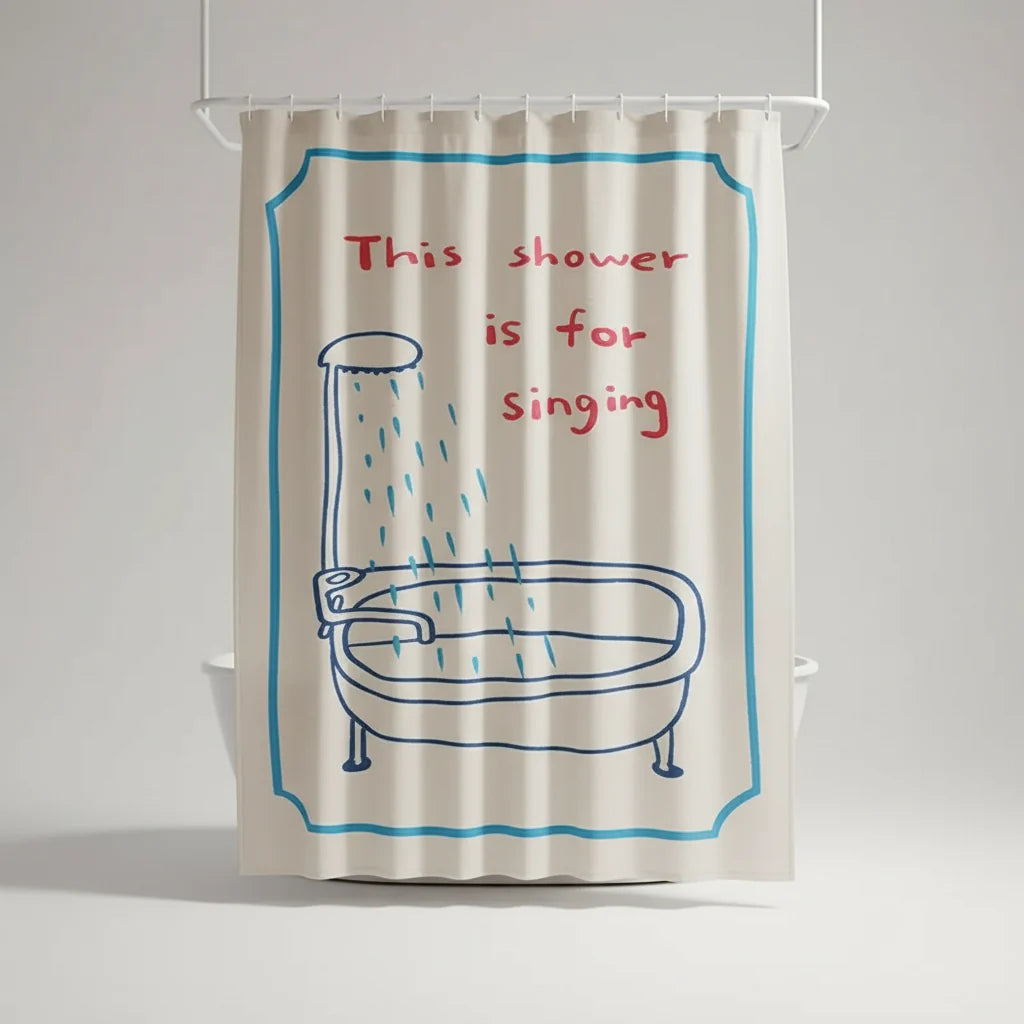Shower Curtain Waterproof & Mold-Resistant Machine Washable