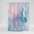 Shower Curtain Waterproof Mold-Resistant Marble Print