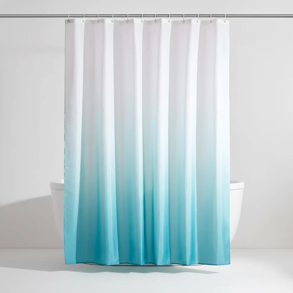 Shower Curtain Waterproof Polyester Digital Gradient