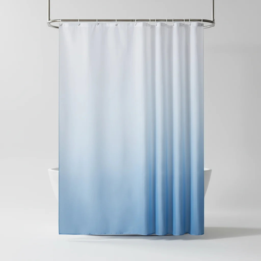 Shower Curtain Waterproof Polyester Digital Gradient