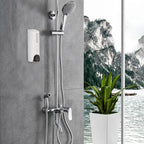 Shower Dispenser Wall-Mount Clear 3 Chamber 350ml