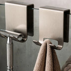 Shower Door Hooks No-Drill For Frameless Glass Stainless Steel