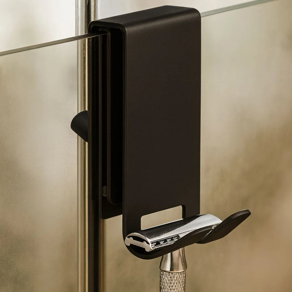 Shower Door Hooks No-Drill For Frameless Glass Stainless Steel