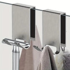 Shower Door Hooks No-Drill For Frameless Glass Stainless Steel