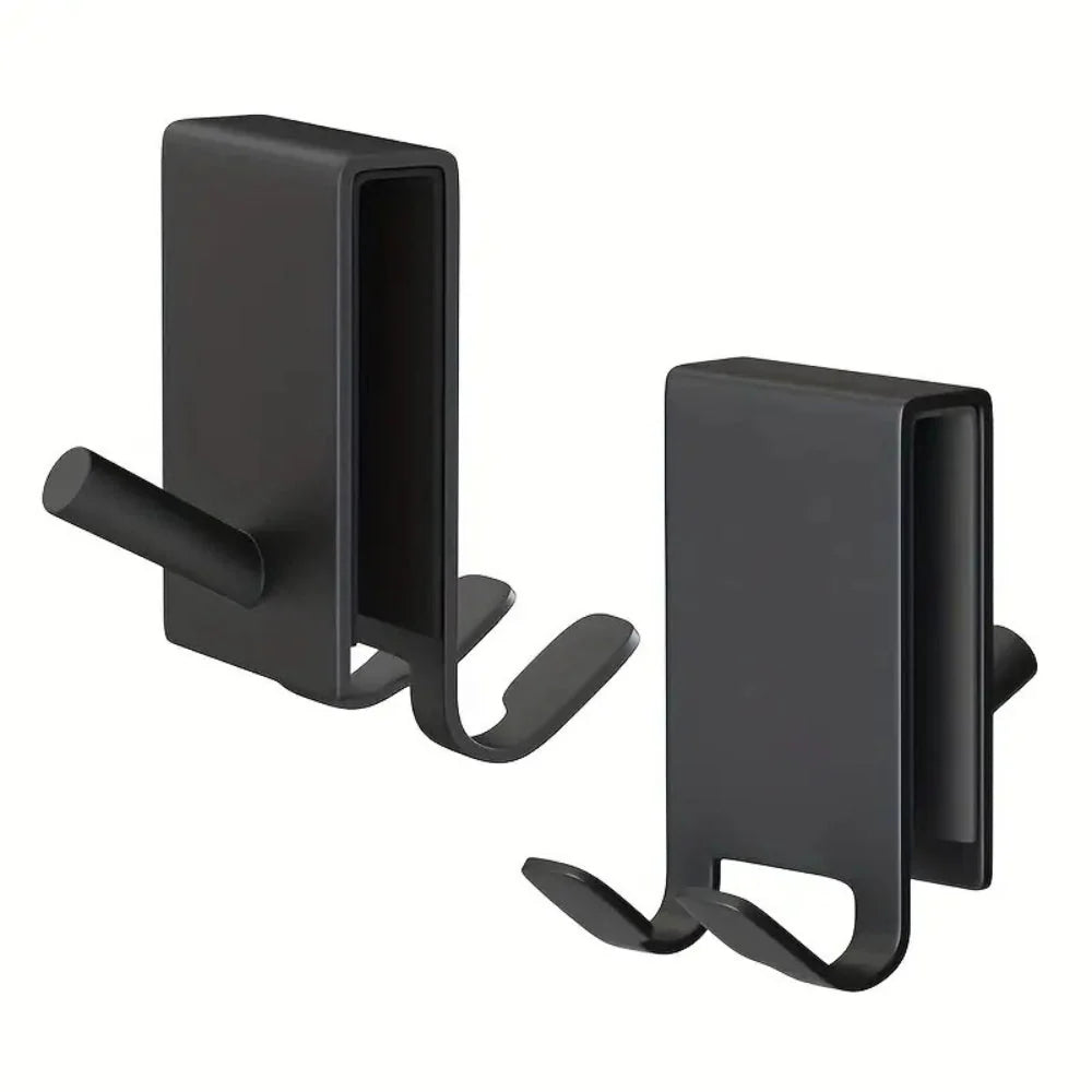 Shower Door Hooks No-Drill For Frameless Glass Stainless Steel