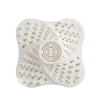 Shower Drain Hair Catcher Rubber Spiral Ridges Suction Cups
