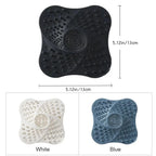 Shower Drain Hair Catcher Rubber Spiral Suction Base
