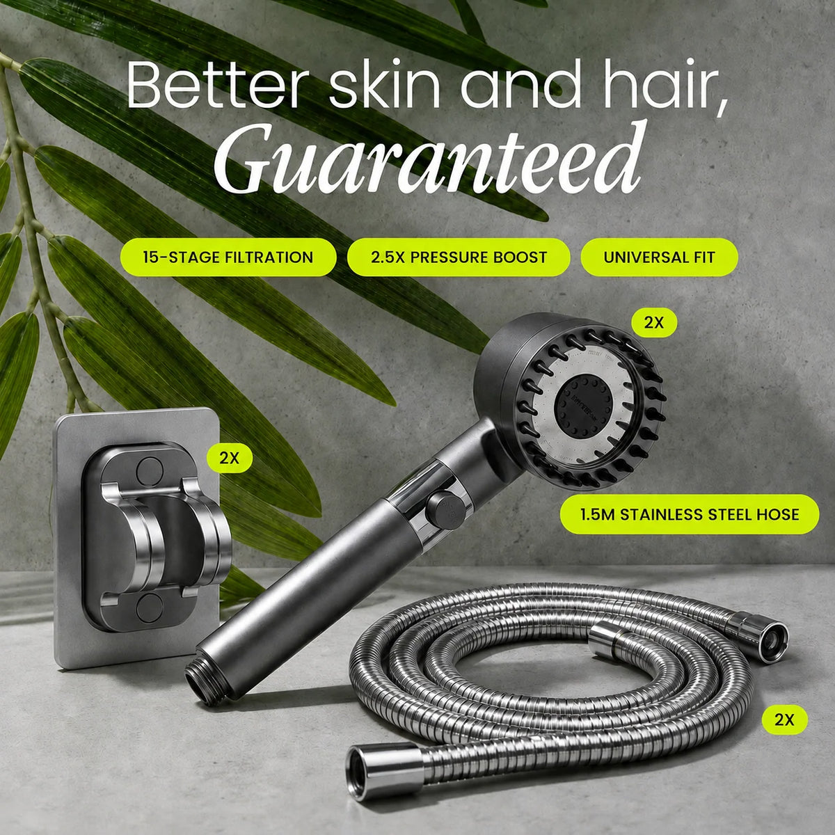 Shower Head Filtered High-Pressure Handheld