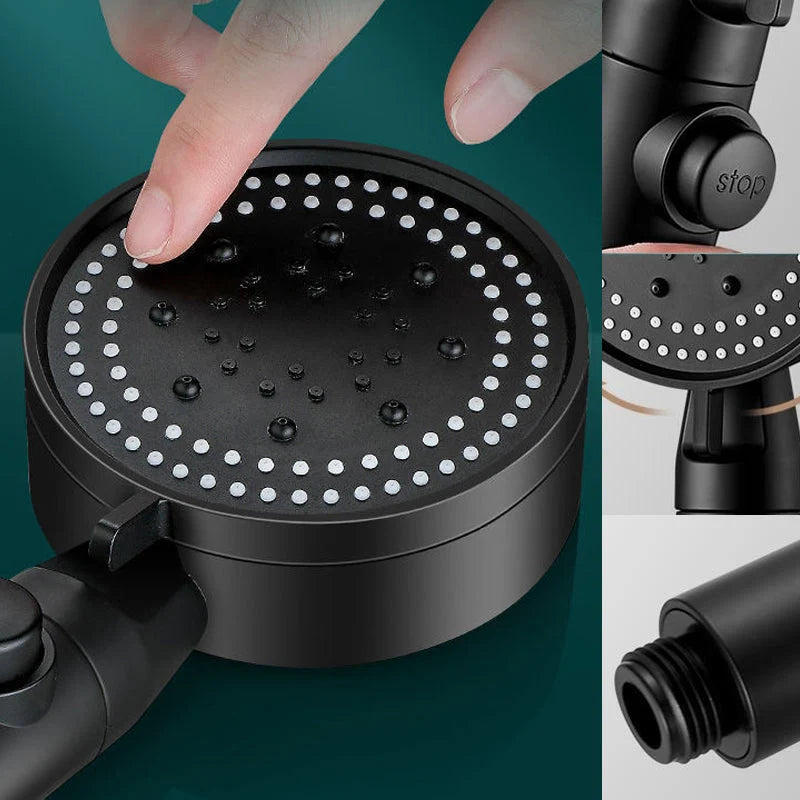 Shower Head High-Pressure 5 Spray Modes Easy-Clean Silicone Nozzles
