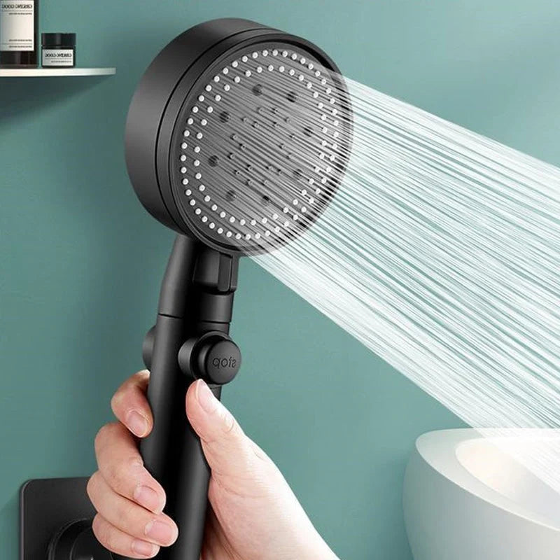 Shower Head High-Pressure 5 Spray Modes Easy-Clean Silicone Nozzles