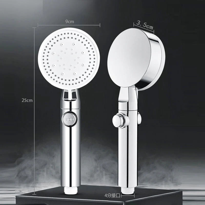 Shower Head High Pressure Five Spray Modes Silicone Nozzles