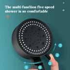 Shower Head High Pressure Five Spray Modes Silicone Nozzles