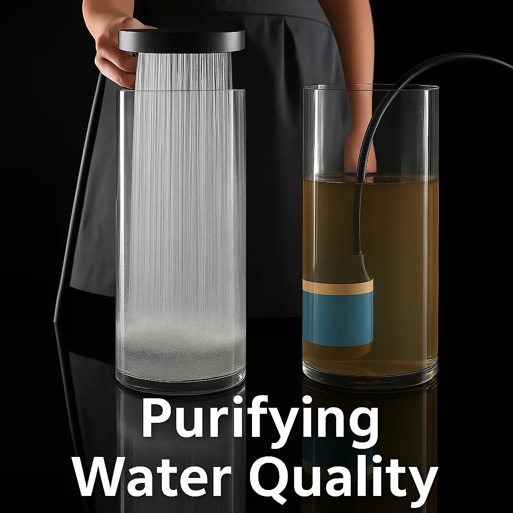 Shower Head High-Pressure Turbo Boost Built-In Filter