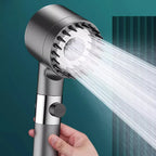 Shower Head Pressure-Boosting 4 Water Settings & Water-Saving
