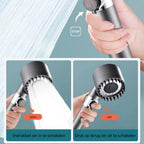Shower Head Pressure-Boosting 4 Water Settings & Water-Saving