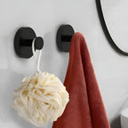 Shower Hooks No-Drill Vacuum Mount Brushed Stainless Steel