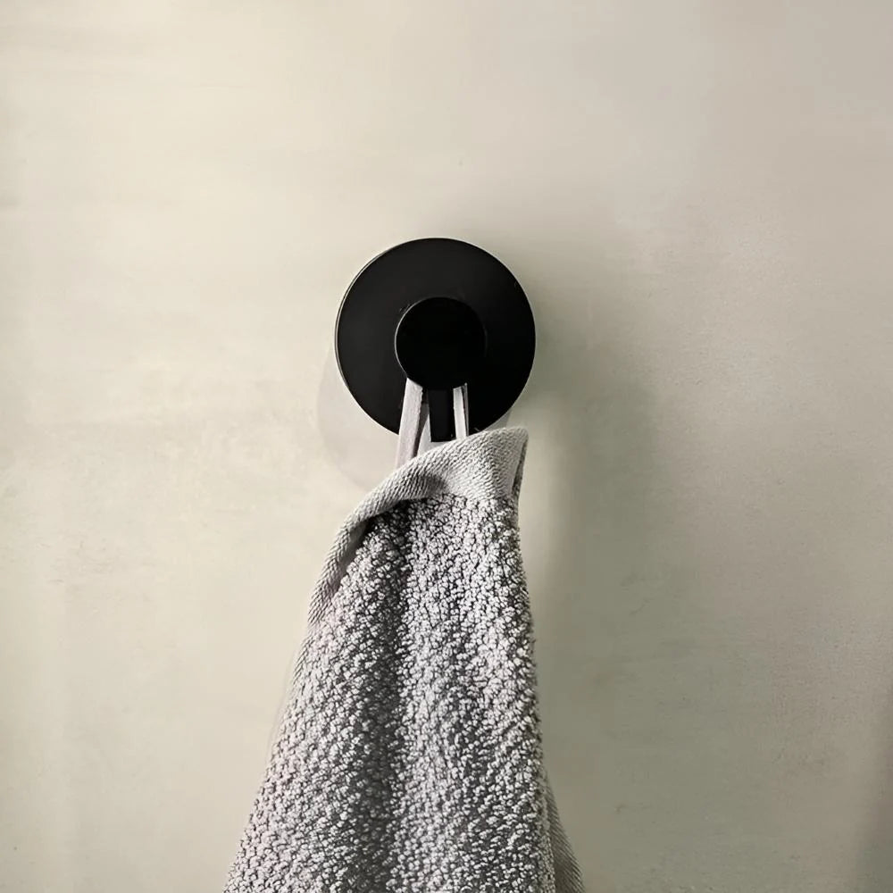 Shower Hooks No-Drill Vacuum Mount Brushed Stainless Steel