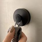 Shower Hooks No-Drill Vacuum Mount Brushed Stainless Steel