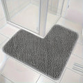 Shower Mat L-Shaped Non-Slip Machine Washable