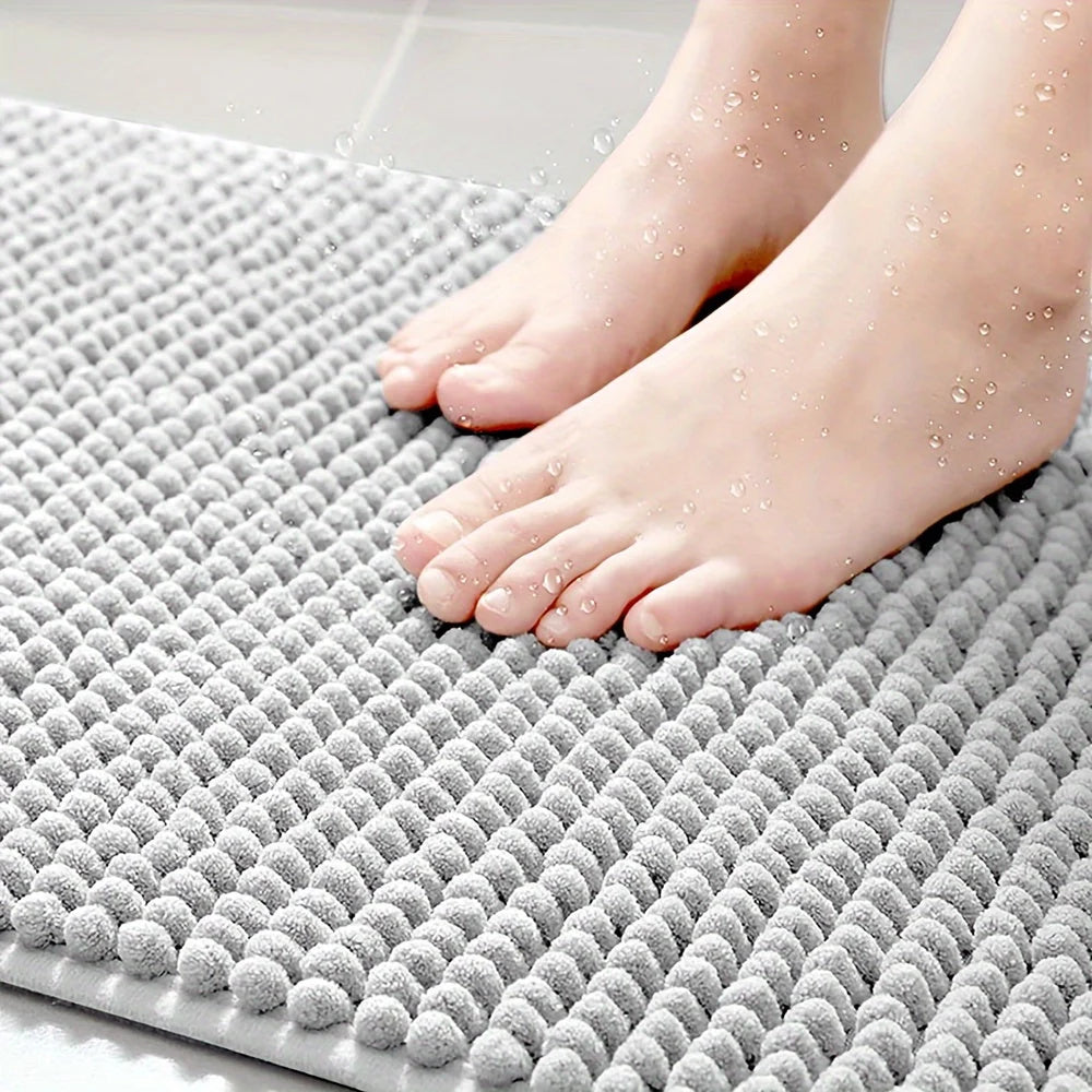 Shower Mat L-Shaped Non-Slip Machine Washable