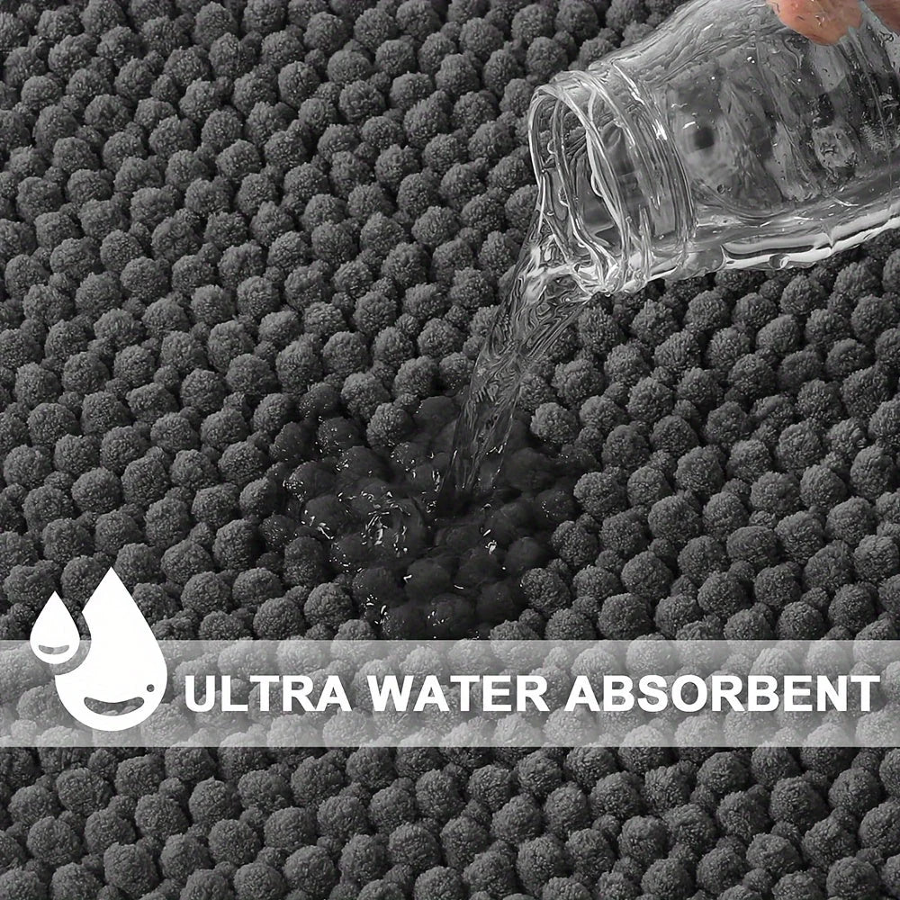 Shower Mat L-Shaped Non-Slip Machine Washable