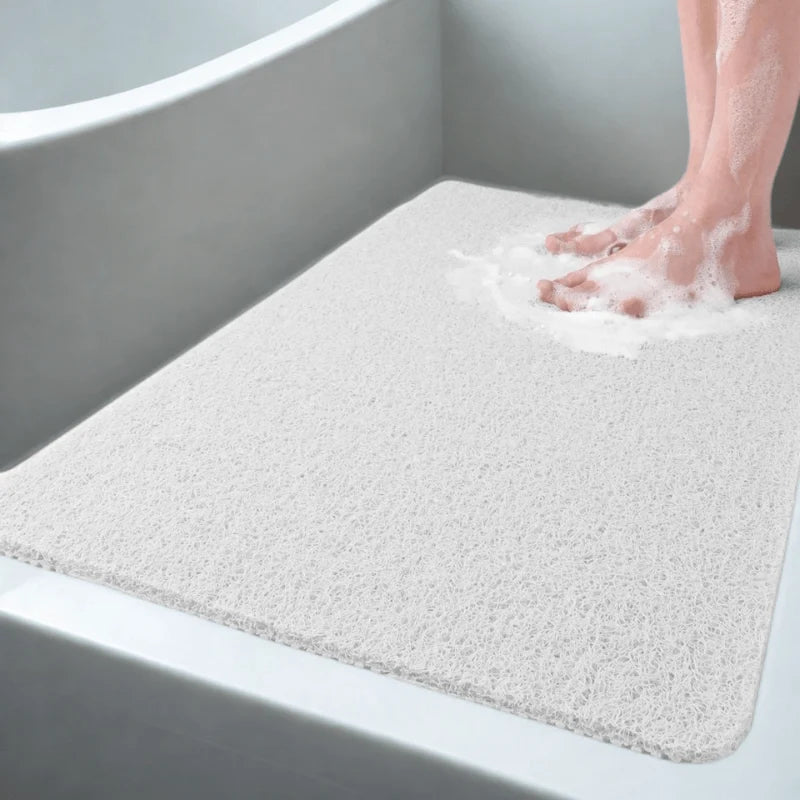 Shower Mat Non-Slip Antibacterial PVC & Machine Washable