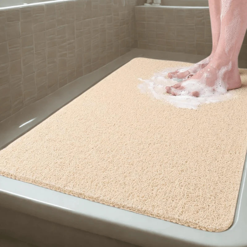 Shower Mat Non-Slip Antibacterial PVC & Machine Washable