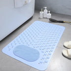 Shower Mat Non-Slip Built-In Foot Scrubber Suction Cups