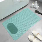 Shower Mat Non-Slip Built-In Foot Scrubber Suction Cups