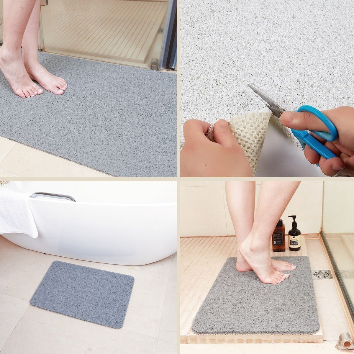 Shower Mat Non-Slip Whole Body Drainage