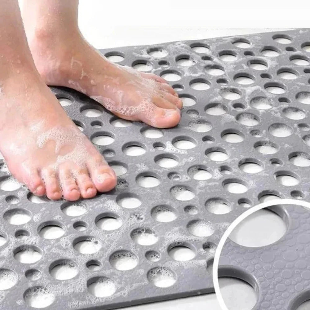 Shower Mat Raised Textured Antibacterial Grip Backing
