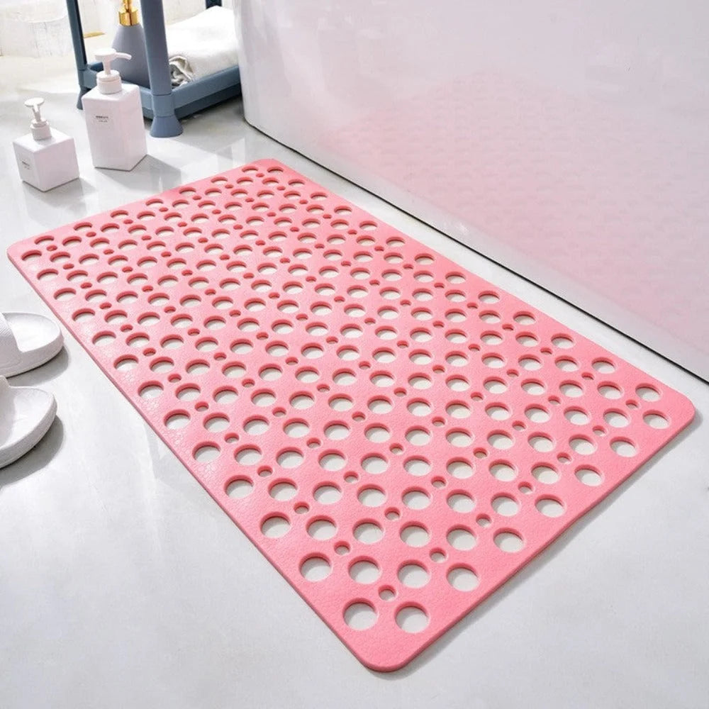 Shower Mat Raised Textured Antibacterial Grip Backing