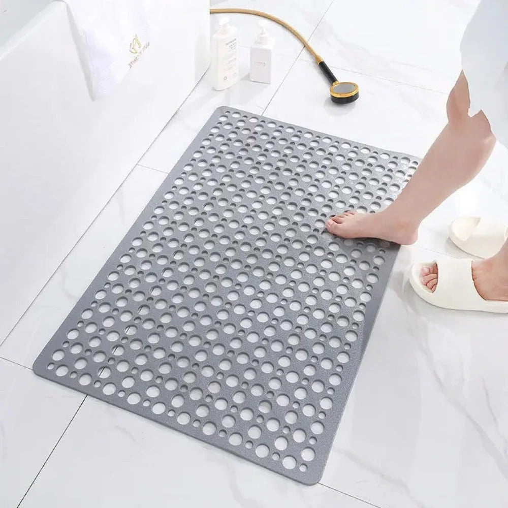 Shower Mat Raised Textured Antibacterial Grip Backing