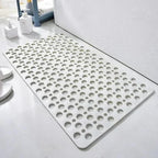 Shower Mat Slip-Resistant Cushioned Suction Backing & Quick Drainage