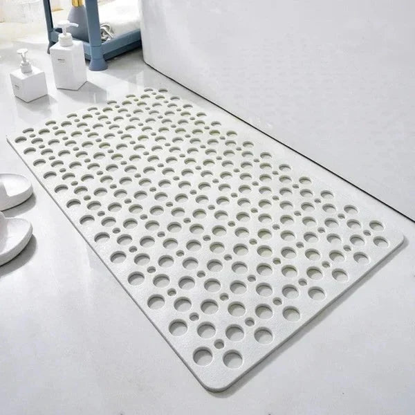 Shower Mat Slip-Resistant Cushioned Suction Backing & Quick Drainage