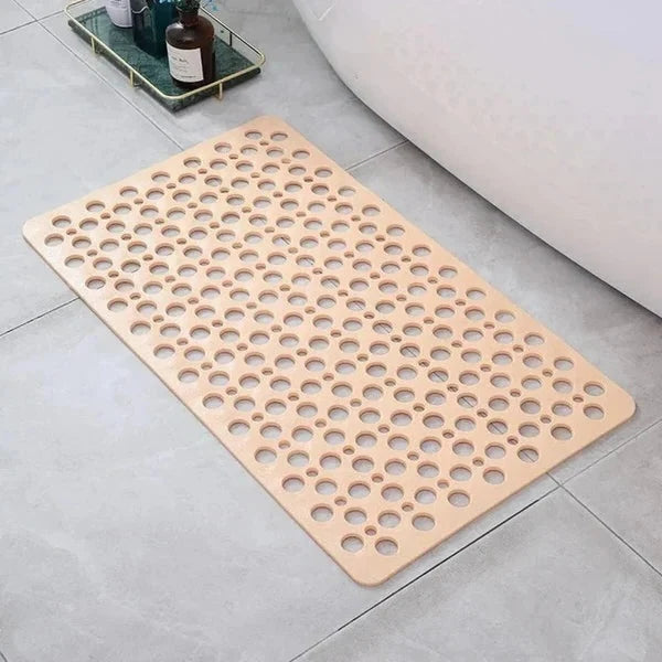 Shower Mat Slip-Resistant Cushioned Suction Backing & Quick Drainage