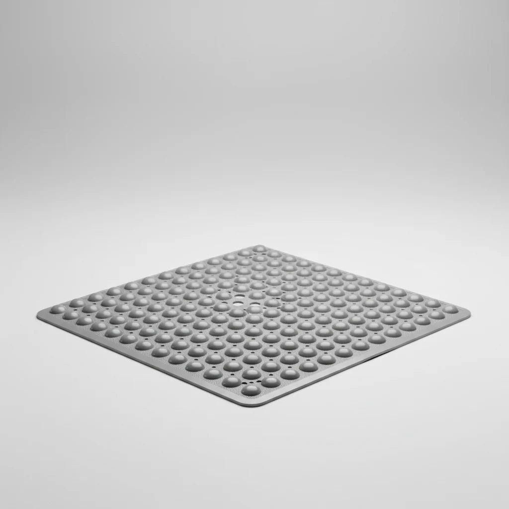 Shower Mat Square PVC Non-Slip Suction Cups
