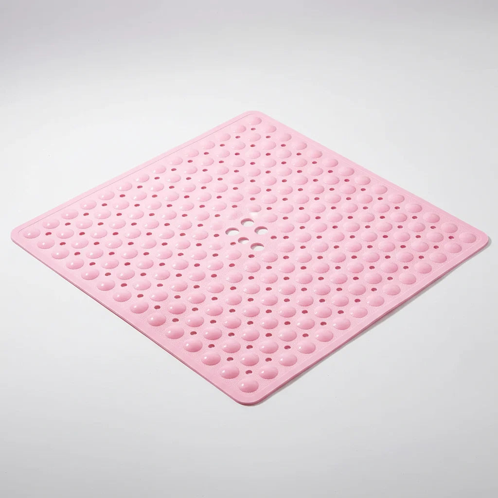Shower Mat Square PVC Non-Slip Suction Cups