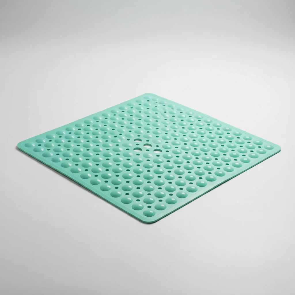 Shower Mat Square PVC Non-Slip Suction Cups