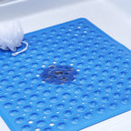Shower Mat Square PVC Non-Slip Suction Cups