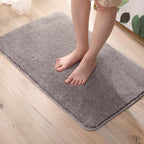 Shower Mat Ultra-Soft Microfiber Waterproof & Non-Slip Quick Drying