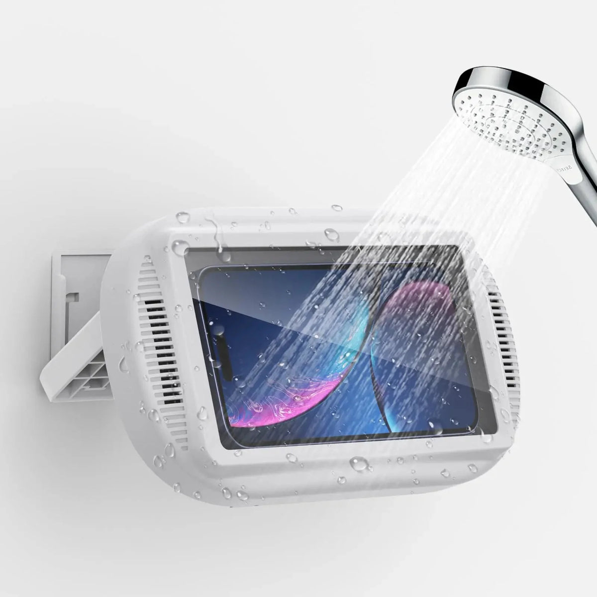 Shower Phone Holder Waterproof Rotating Touchscreen