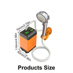 Shower Pump USB Rechargeable 6000mAh Battery Stainless Steel