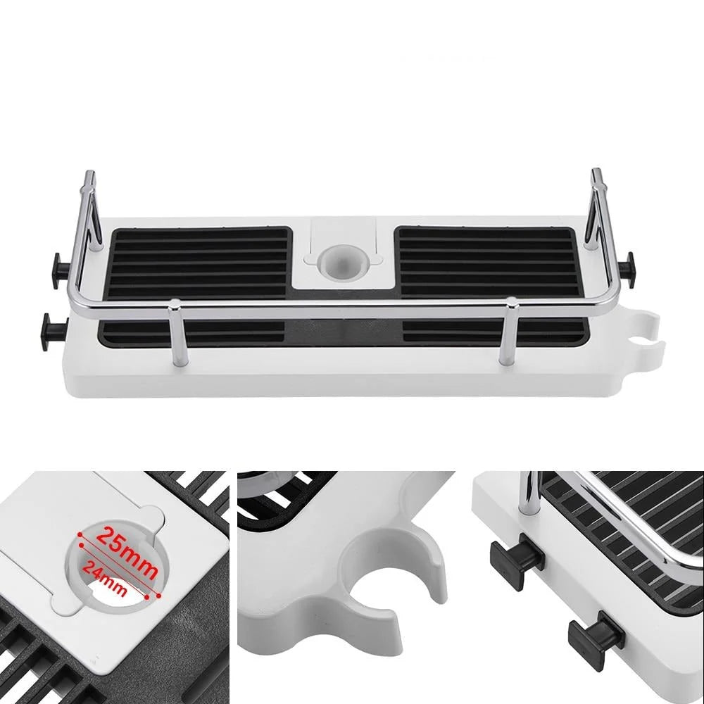Shower Shelf Adjustable Height Tool-Free Non-Slip