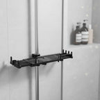 Shower Shelf Extendable Pull-Out No-Drill