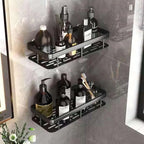 Shower Shelf No-Drill Corner Mount Rust-Resistant Aluminum