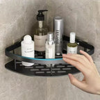 Shower Shelf Organizer Matte Aluminum & Self-Adhesive