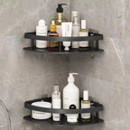 Shower Shelf Organizer Matte Aluminum & Self-Adhesive