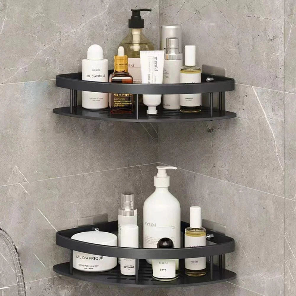 Shower Shelf Organizer Matte Aluminum & Self-Adhesive